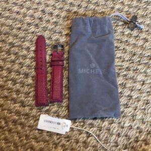 Pink Michele Watch Band